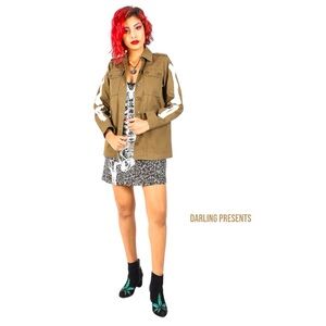 IRON FIST BONE IN MILITARY JACKET WOMEN COLOR OLIVE SIZE XL